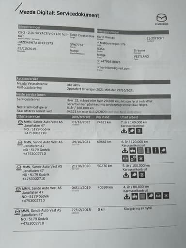 Mazda 2015 bilde 36